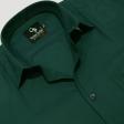 Plain Dark Green Shirt : Business