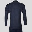 Combination Navy Blue Shirt : Party