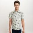 Print Cream Shirt : Party