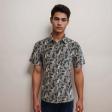 Print Blue Shirt : Party