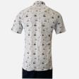 Print Gray Shirt : Party