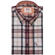 Checks Brown Shirt : Ditto