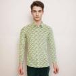 Print Green Shirt : Party
