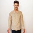 Print Orange Shirt : Party