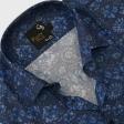 Print Blue Shirt : Party