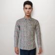 Print Gray Shirt : Party