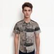 Print Gray Shirt : Ditto