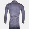 Print Navy Blue Shirt : Party