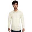 Plain Cream Shirt : Business