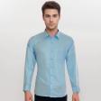 Plain Aqua Blue Shirt : Business