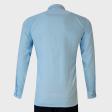 Plain Aqua Blue Shirt : Business