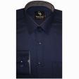 Plain Navy Blue Shirt : Business