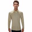 Self Design Cream Shirt : Business