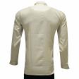 Self Design Cream Shirt : Business