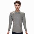 Self Design Gray Shirt : Business