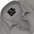 Self Design Gray Shirt : Business