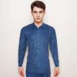 Self Design Navy Blue Shirt : Business