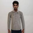 Handpainted Gray Shirt : Ditto
