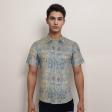 Print Blue Shirt : Ditto