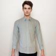 Stripes Aqua Blue Shirt : Business