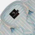 Stripes Aqua Blue Shirt : Business