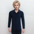 Plain Dark Blue Shirt : Business