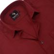 Plain Maroon Shirt : Business