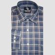 Checks Blue Shirt : Business