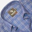 Checks Blue Shirt : Business