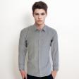 Checks Dark Gray Shirt : Business