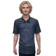 Self Design Blue Shirt : Ditto