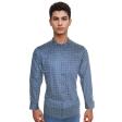 Combination Navy Blue Shirt : Party