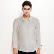 Self Design White Shirt : Business
