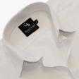 Self Design White Shirt : Business