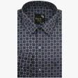 Print Navy Blue Shirt : Party