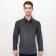 Print Navy Blue Shirt : Party