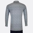 Print Blue Shirt : Party