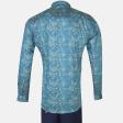 Print Blue Shirt : Ditto