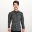 Print Blue Shirt : Party