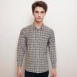 Checks Light Gray Shirt : Business