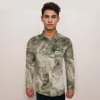 Print Gray Shirt : Party