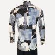 Print Gray Shirt : Party