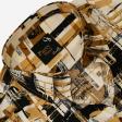 Print Brown Shirt : Party