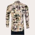 Print Rust Shirt : Party