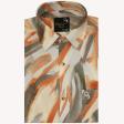 Print Peach Shirt : Party