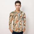 Print Peach Shirt : Party