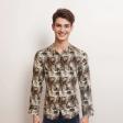 Print Brown Shirt : Ditto