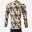 Print Brown Shirt : Ditto