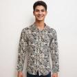 Print Blue Shirt : Ditto