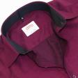 Self Design Maroon Shirt : Ditto